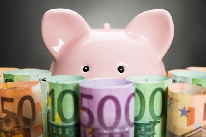 © Andrey Popov - stock.adobe.com Foto: Geldscheine und Sparschwein